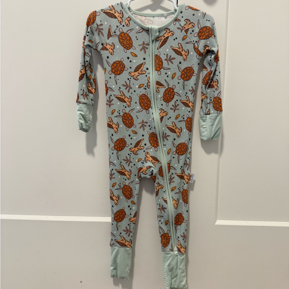 Bamboo Bliss ribbed Turtle Print